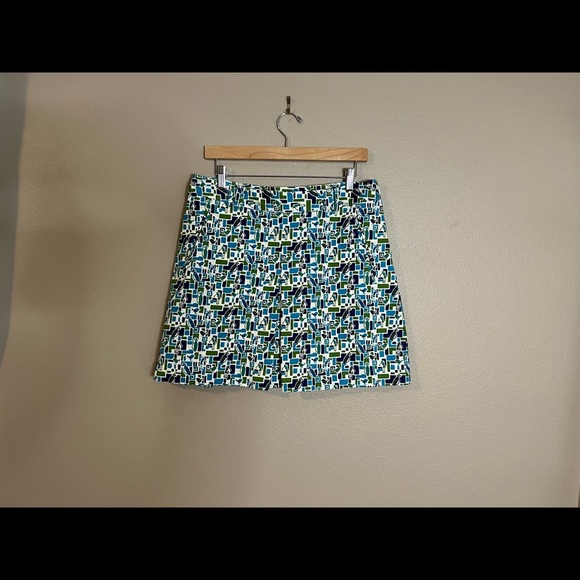 Liz Golf Midcentury Palm Sprigs Print Claiborne Skort/Skirt Size 12 - Picture 7 of 10